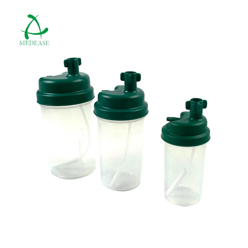 Медицинский концентратор 0Xygen, пластиковые бутылки для увлажнителя воздуха из АБС-пластика с зеленой крышкой, полипропиленовая бутылка для кислородного увлажнителя