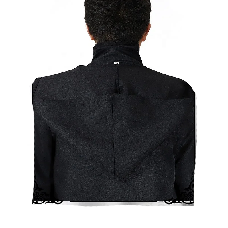 Star Jedi Uniform Hooded Robe Wars Knight Suits Black Tunic Uniform Full Halloween Darth Hooded Robe Cloak Cosplay Costume