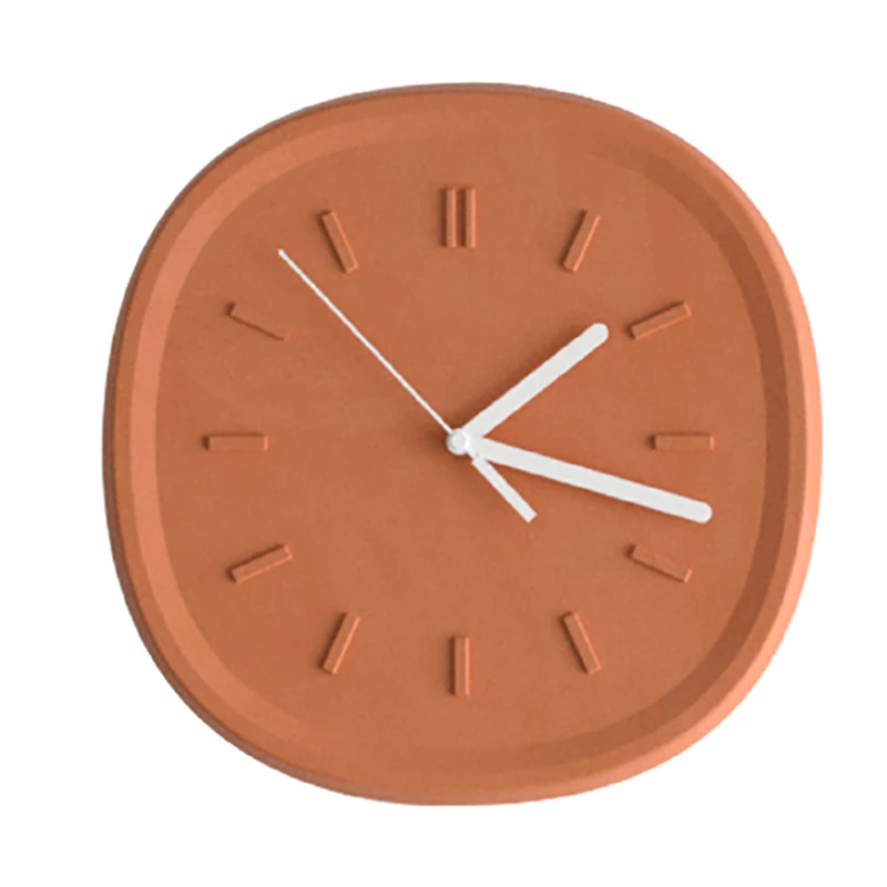 Best Price wholesale Cement square non ticking wall clock custom wall clock concrete