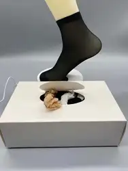 Try On Socks for shoe store Disposable Foot Socks With Box one time socks