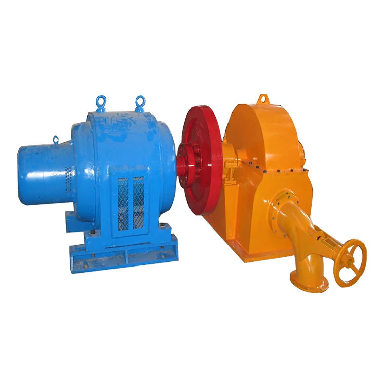 Mini hydroelectric generator equipment for hydroelectric power plants micro pelton turbine wheels
