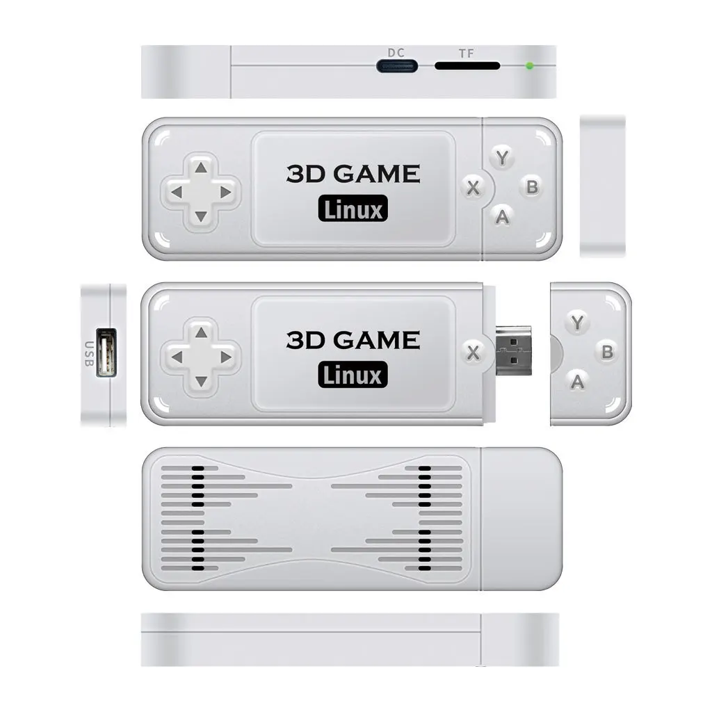 Factory direct sales 3D video game consoles tv 64/128 bit 10000 game console video 4k game stick