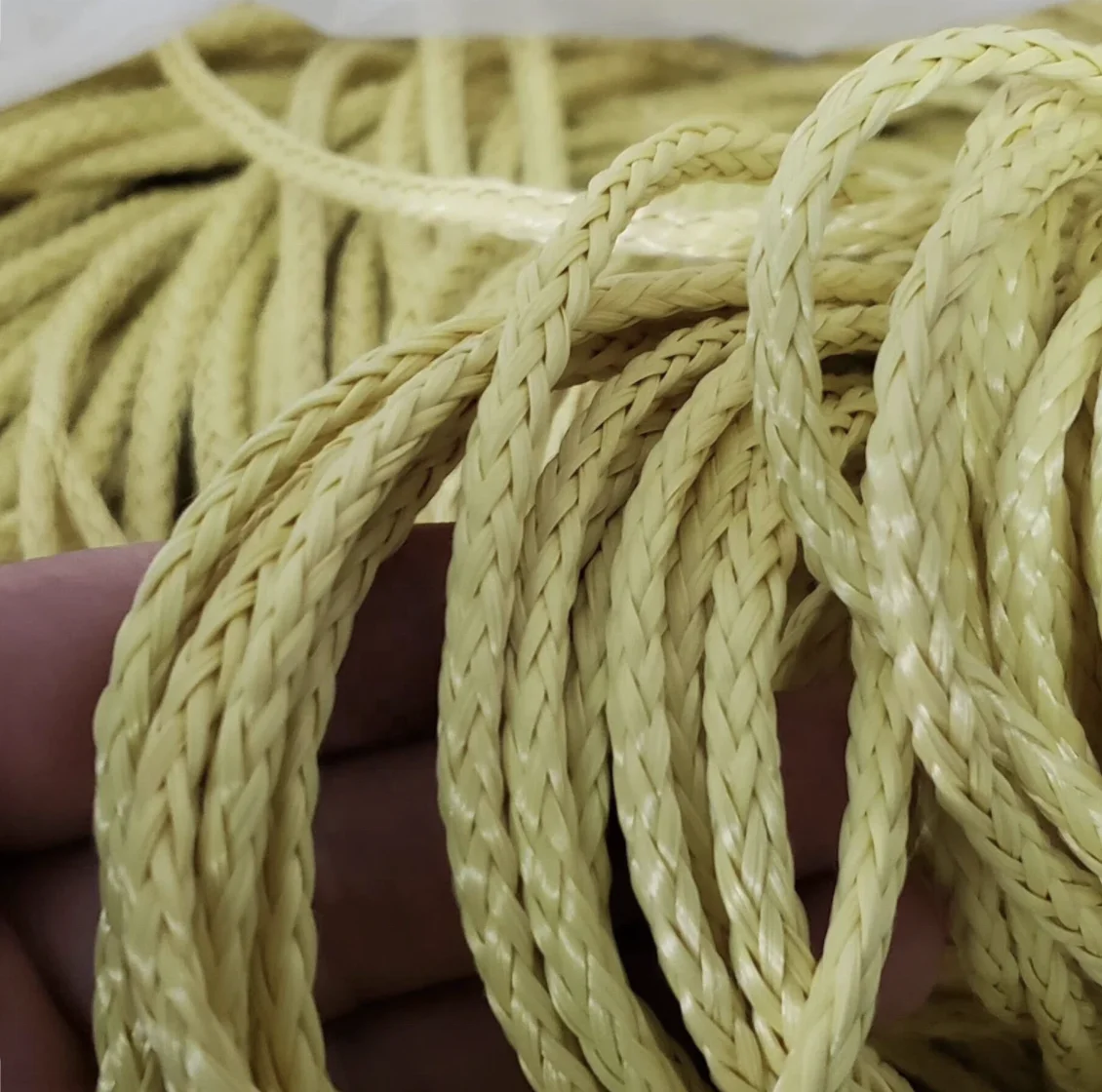 UHMWPE Electric Traction Rope Covered with Polyester Rope