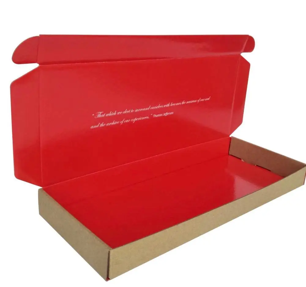 Custom Black Kraft Packaging Corrugated Paper Cardboard Postal Mailer Subscription Shipping Box