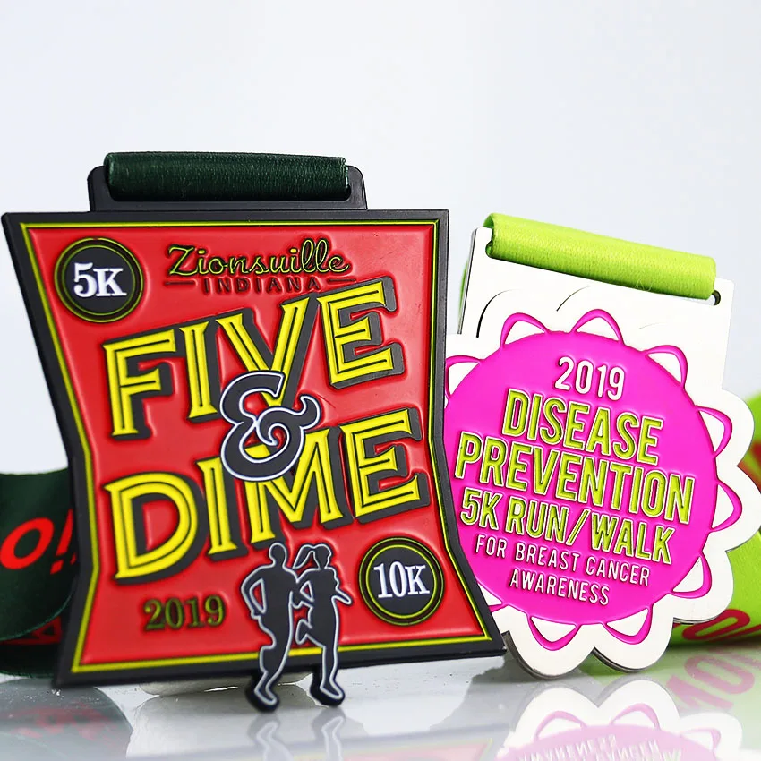 
custom ribbon cooper bronze sport award metal medals for swim 