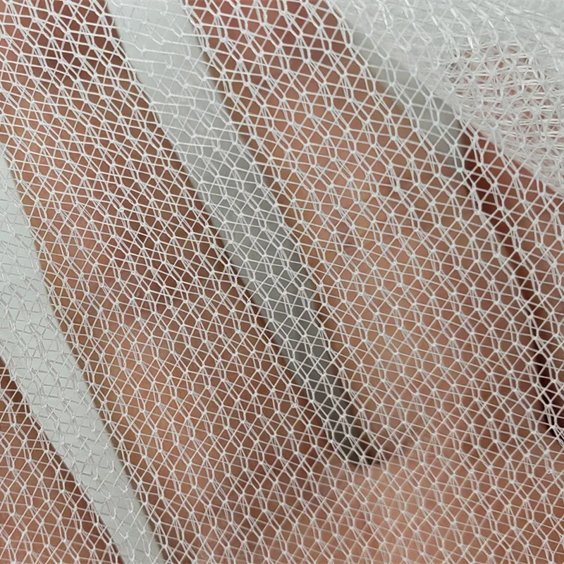 Manufacturer Directly Supply 40D 25g 100% Polyester Tulle Fabric For Baby Playpen Bed And Mattress Composite Clothing