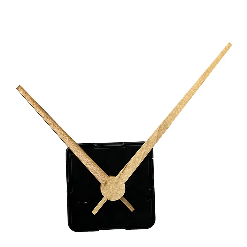 Wall clock mechanism high quality quartz clock movement + wooden clock needle