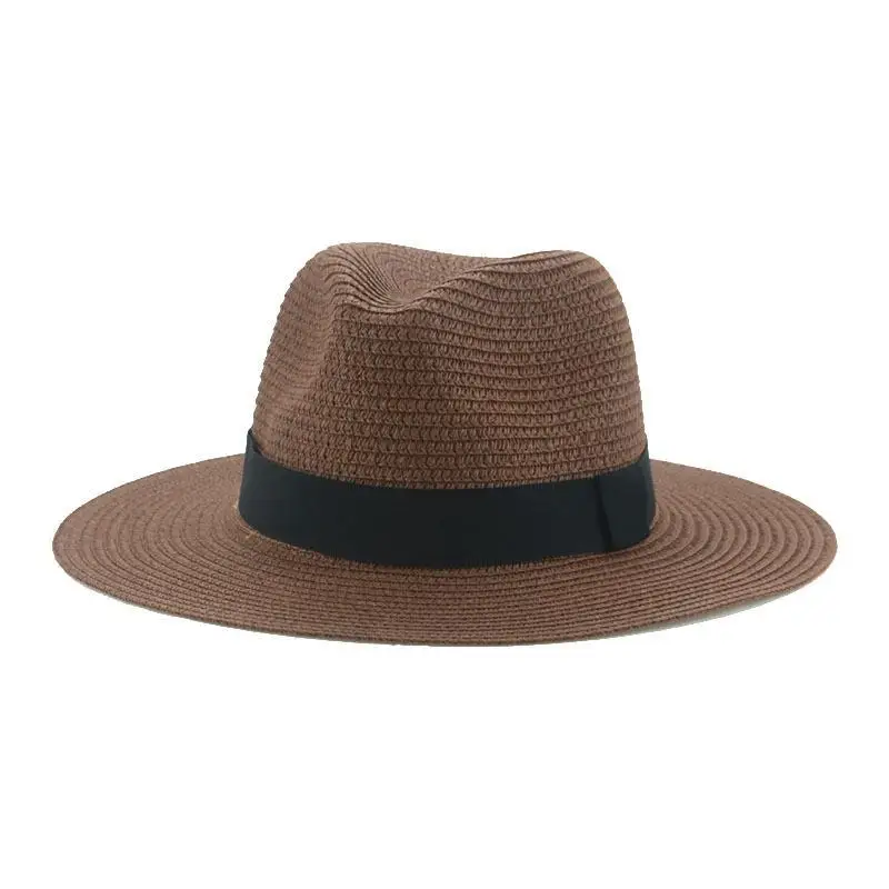 Custom Sunscreen Travel Seaside Vacation Western Straw Hat Straw Hat Women Men Straw Fadora Hats