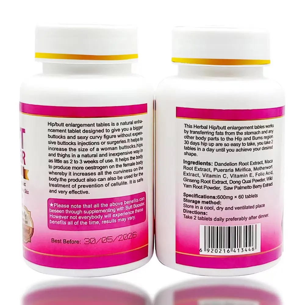 Factory price hot sales OEM/ODM Butt Booster Firmer Buttocks Naturally big hips pill butt Enlargement herbal tablet for women