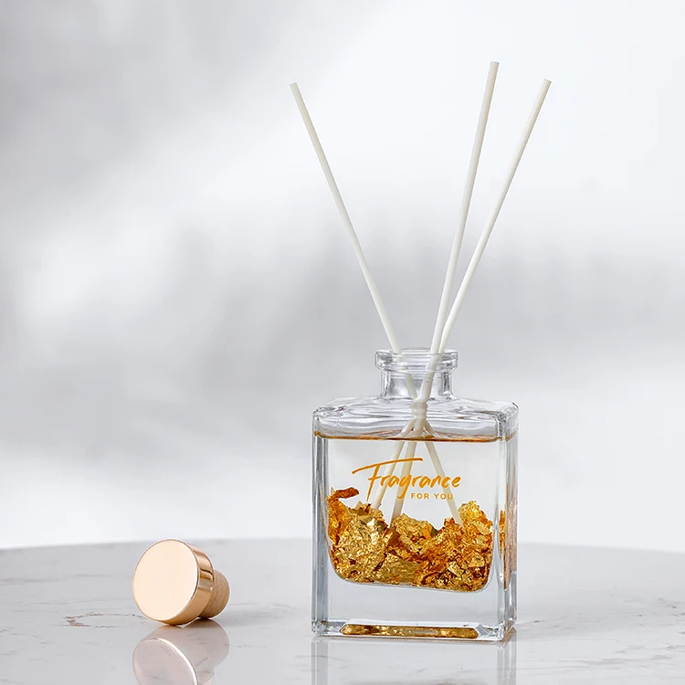 Ceramic reed diffuser aromatherapy essential oil glass reed diffuser bottles with cork packaging