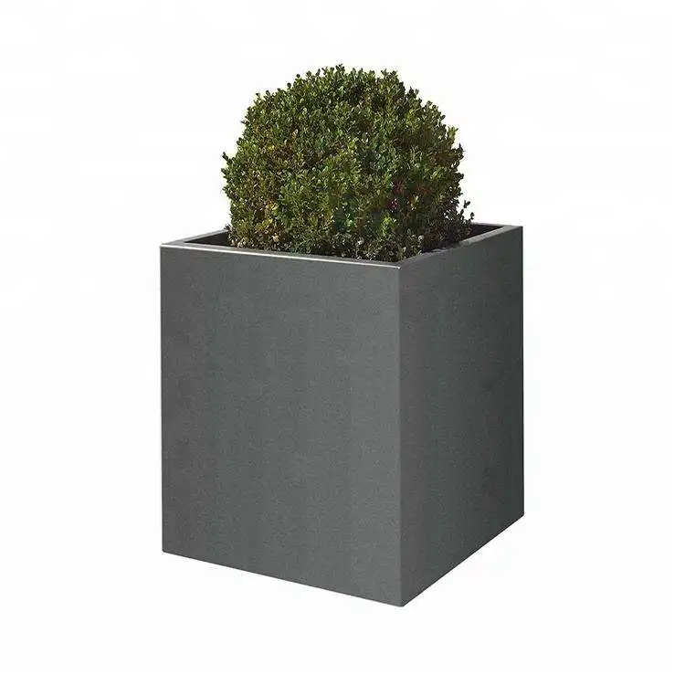 Outdoor Stainless Steel High Quality Mirror Large Metal Plant Pot Flower pot Custom Flower pot