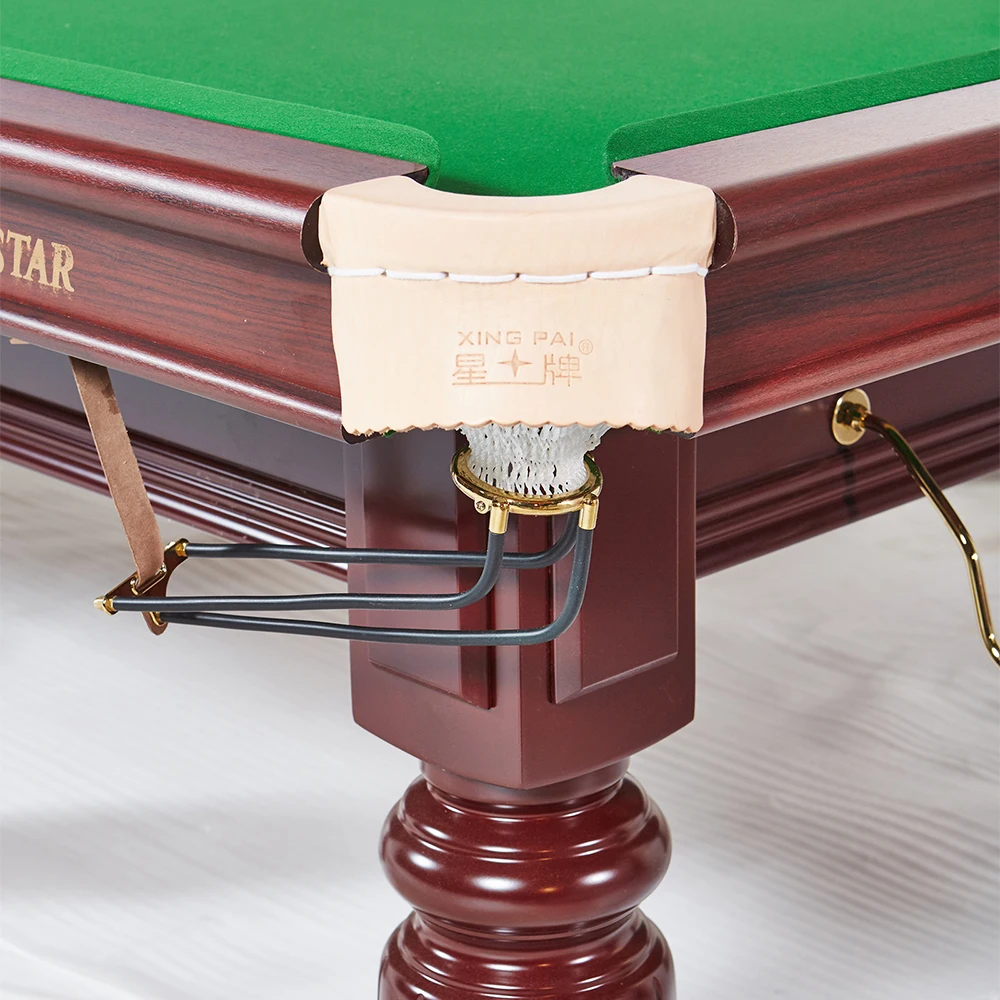 Xingpai Snooker Billiard Table 12Ft Club Table with Steel Cushion Strachan  Gold Club Cloth 45mm Thick Slate
