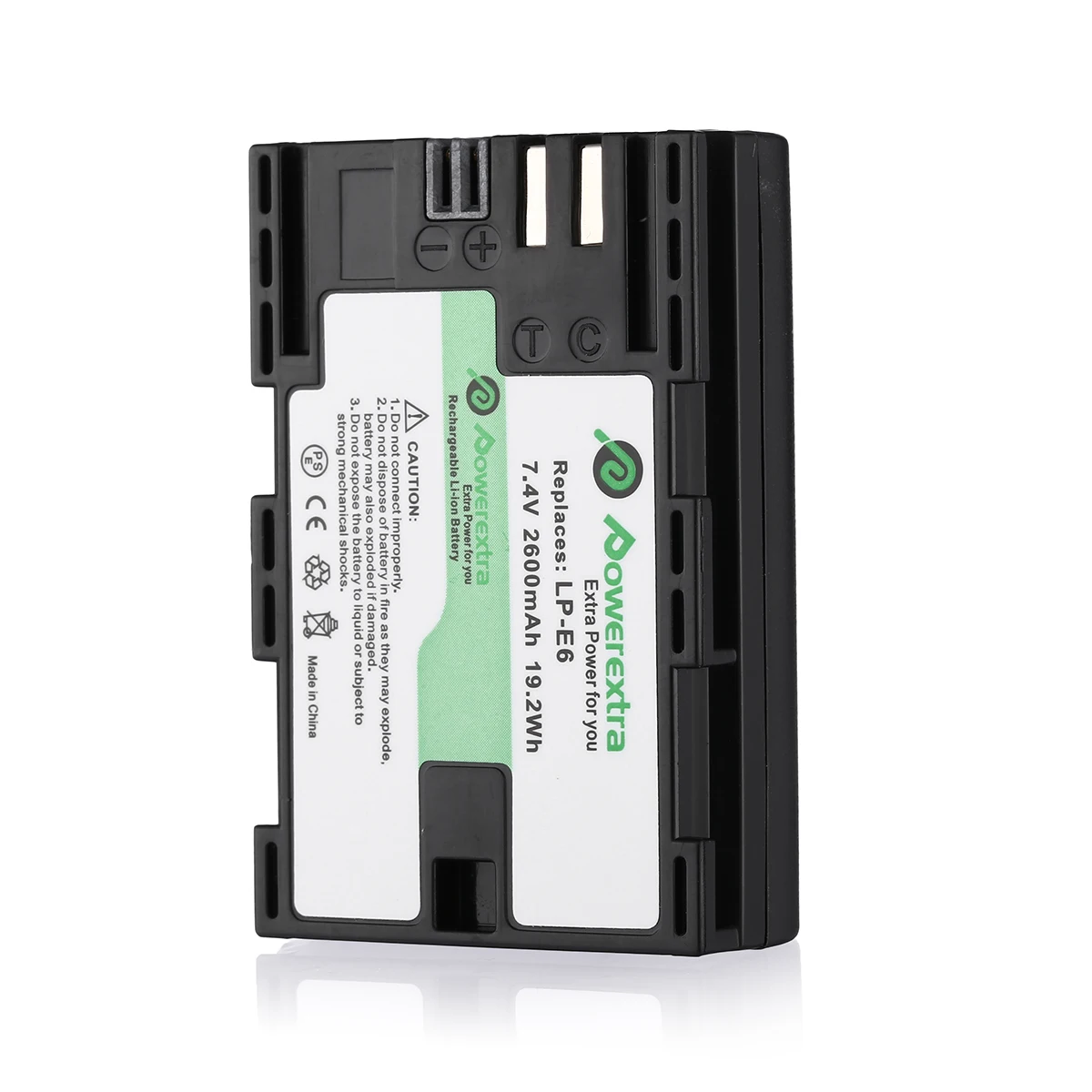 Powerextra 7.4V 2600mAh High Capacity Replacement Lp-E6