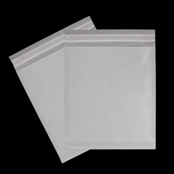 Self-adhesive semi-transparent translucent paper bag eco friendly wax butter glassine paper bag for clothing