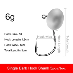 Sportpro Jig Head Fishing Slow Fall Pitch Saltwater Vertical Lead Fishing Hooks Rig Jig Head