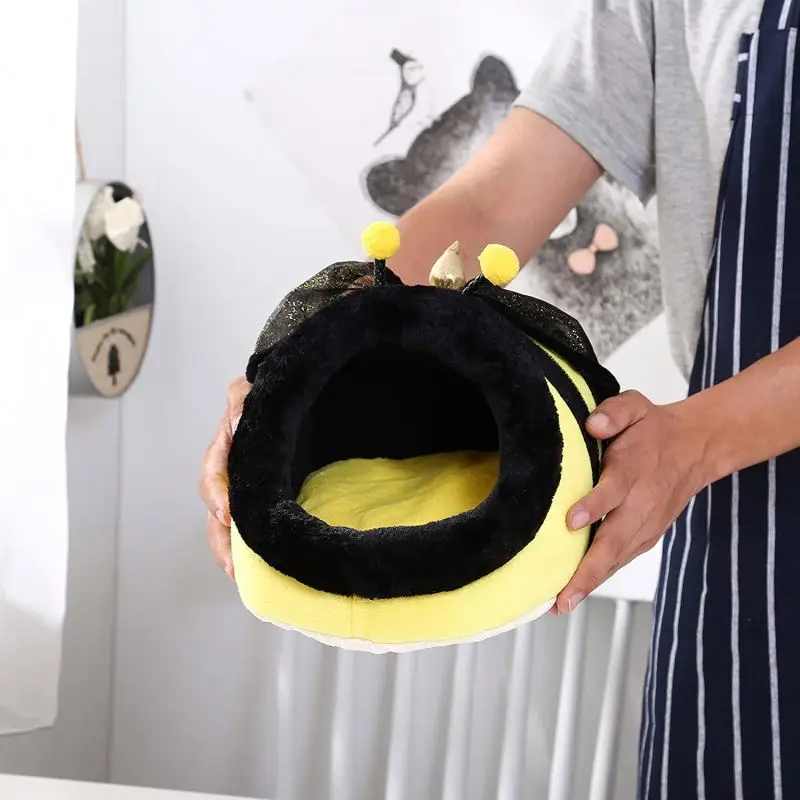 Manufacturer Cute Cotton Cartoon Small Pet Rabbit Rat Hamster Bed House Chinchillas Squirrel Bed Nest Cage Mini Guinea Pig Bed