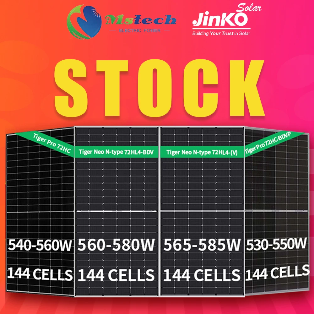 Jinko Paneles Solares Pannelli Solarie 540w 545w 550w 555w 560 Watts Eu Warehouse Solarpanel Pv Solar Panels