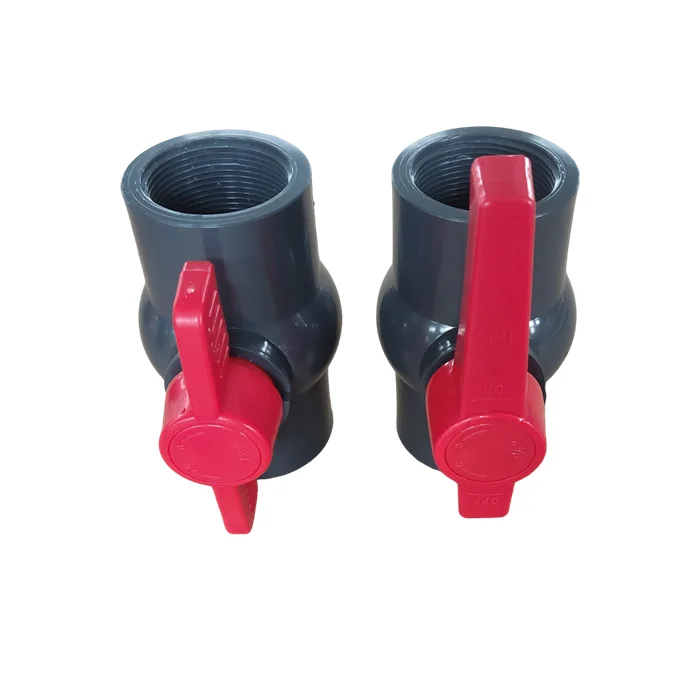 Free sample manufacturer wholesale NPT BSP DIN JIS thread socket 20mm to 110mm plastic PVC simple 2 way manual ball valve