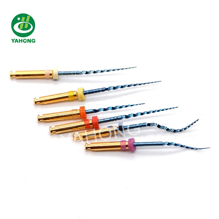 Dental root canal filling treatment molar teeth endo files