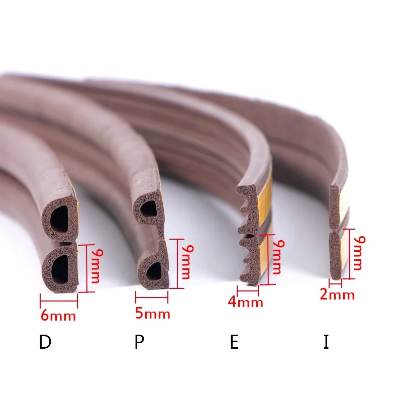 soundproof heating self adhesive epdm foam half round rubber for Electrical cabinets Auto Trims edge sealing strip