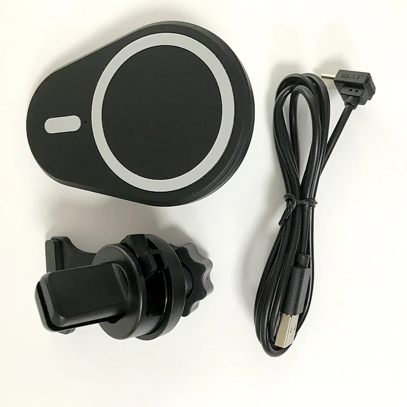 Strong magnets auto adsorption15W wireless magsafing charger car mount fast charger for iphone13