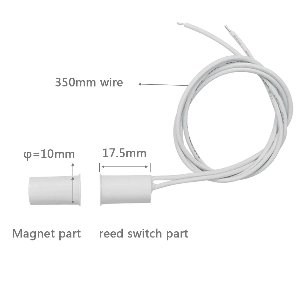 recessed mounted metal door magnetic contacts MCS-36