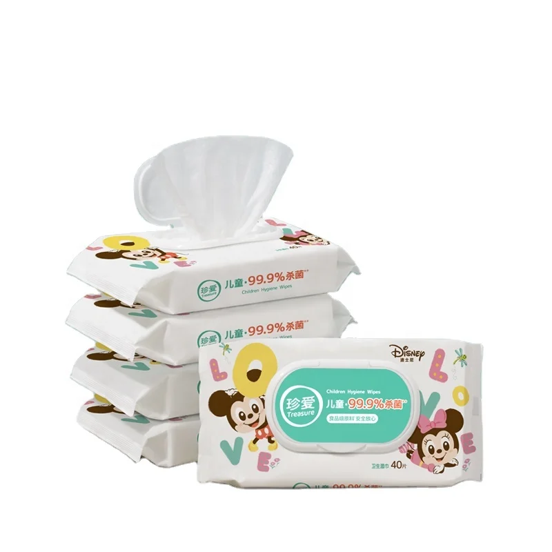 Treasure X Disney 80 Counts Organic Baby Wipe Unscented Baby Wipes
