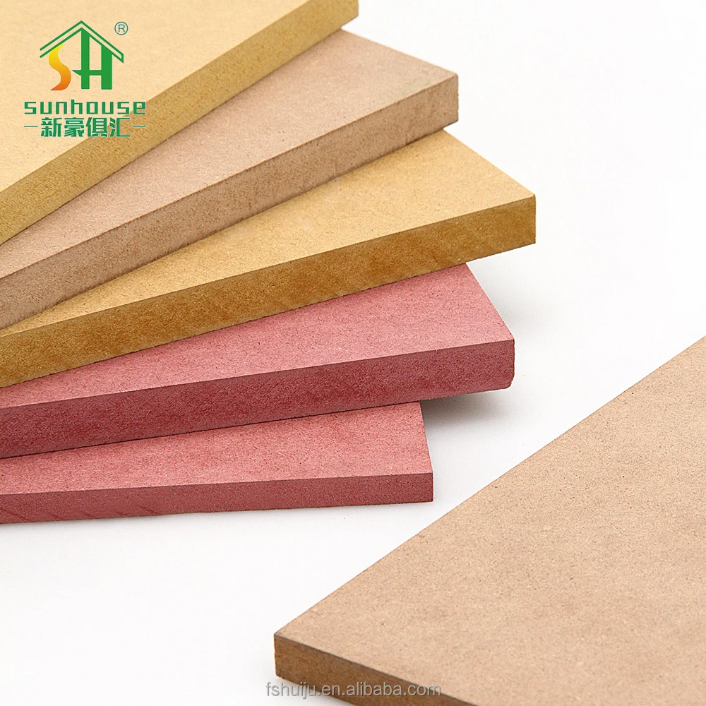 4X8Ft Plain Hdf Board Raw E0/E1 Grade Hight Fibreboards Hdf Wood Fiber Board 18Mm