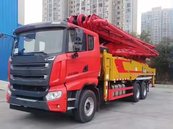 china famous brand trailer pump HBDS80-16 with 83m³/h concrete output