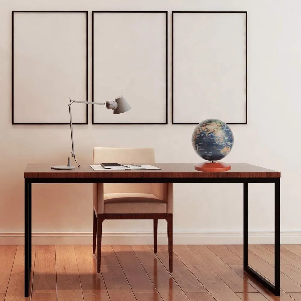 Dipper Rotary music box World Globe,dark blue World Map Globe for School Classroom Teaching Aids Home Desk Decor