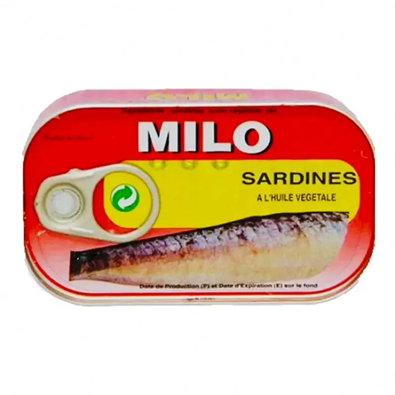 125g*50tins easy open sardine can manufacturer in oil
