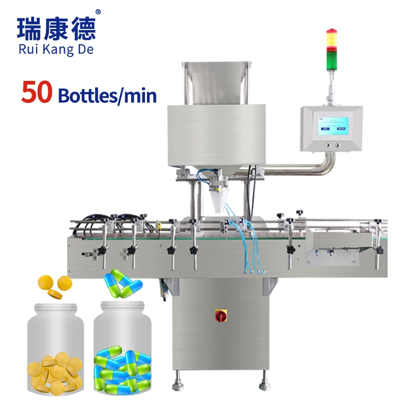 China Guangzhou Manufacture JF8 Bottle Counter 8 Lane PLC Electric Small Multi Channel Counting And Filling Machine