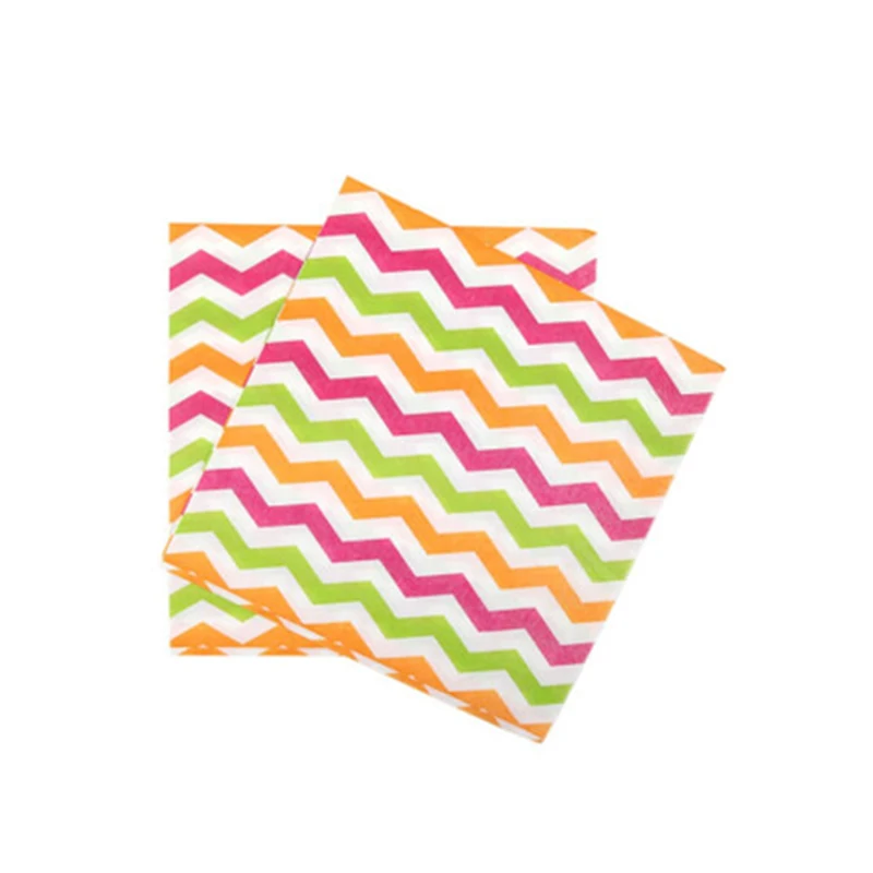 Plastic free customize paper napkins with paper box