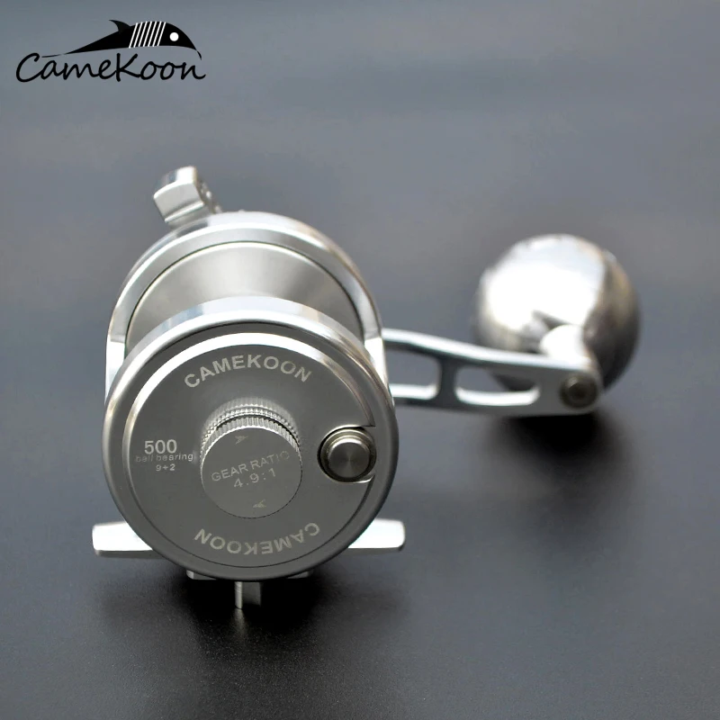 
Saltwater fishing multicolor full metal trolling reel 