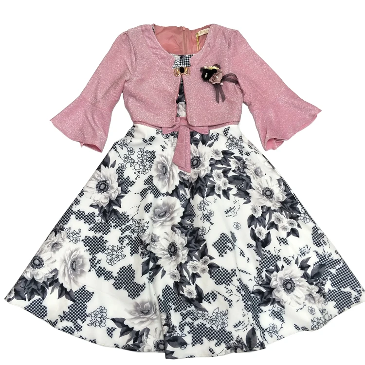 Algeria Mauritania Muslim Ramadan Top Sale Kids Wear 10 Years Kids Frock Designs Girls Dresses Kids Frock Designs Girl Dress