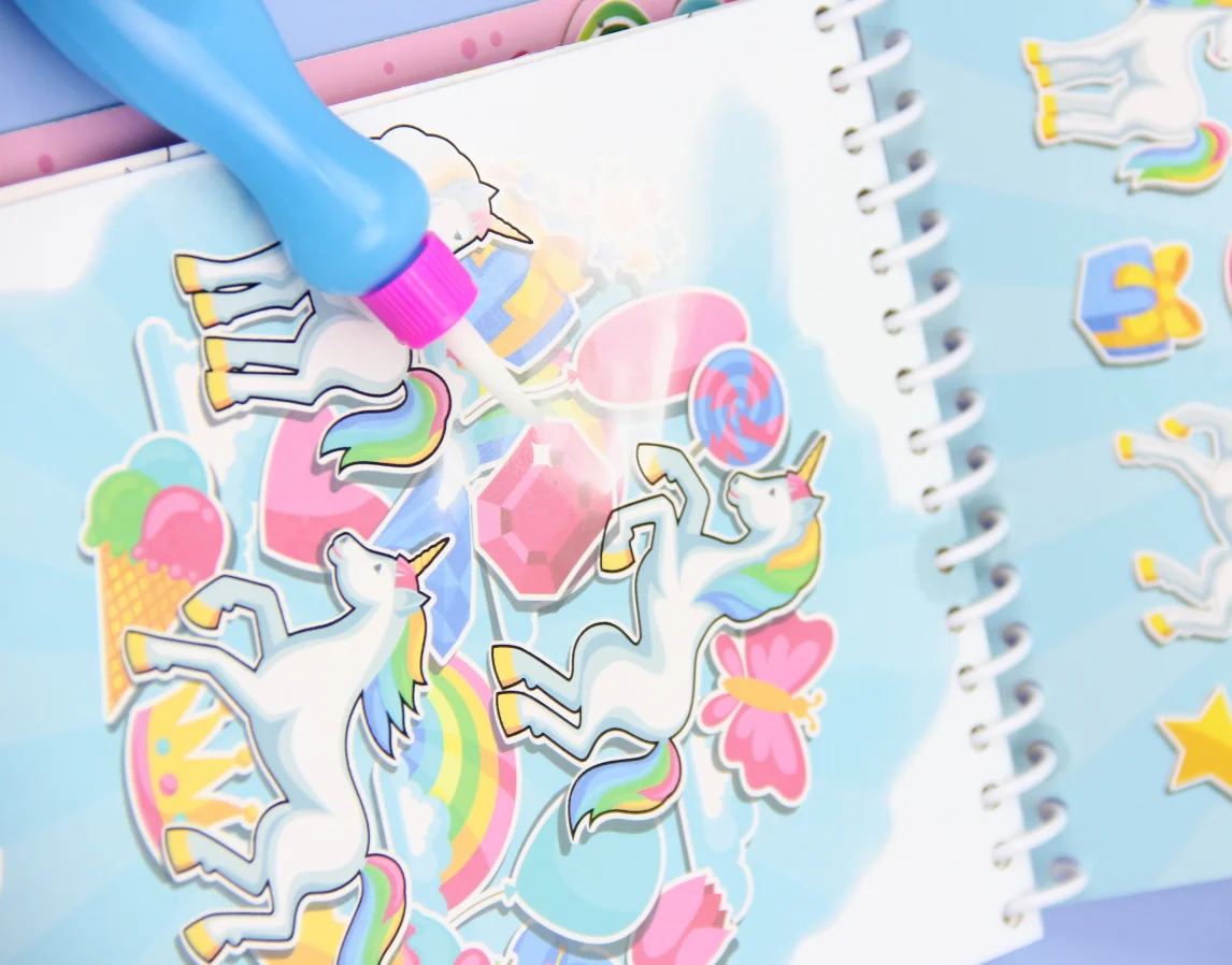 Magic Change Color Water Sketch Book With Pen For Kid Drawing And Painting