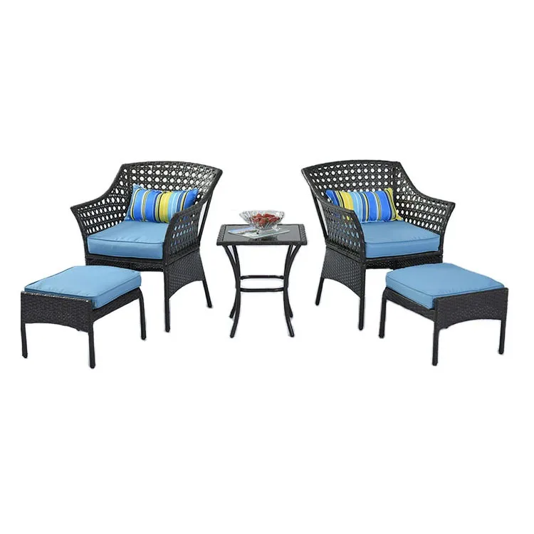 European royal style out door garden afternoon tea rattan furniture outdoor italian classical sofa sets