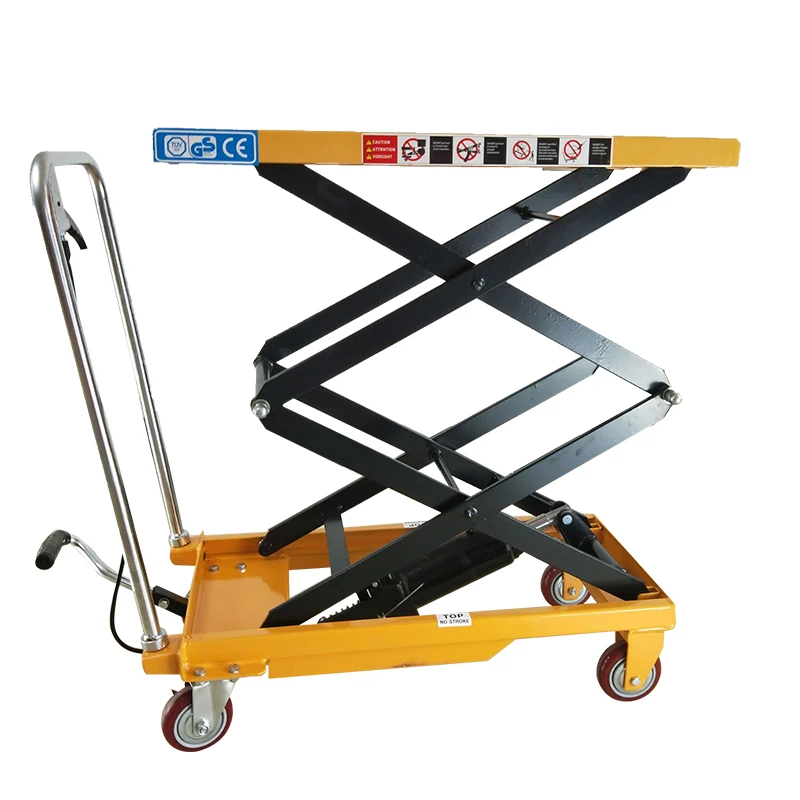 Manual Lift 350kg Loading Capacity High Quality Steel Manual Hydraulic Lift Table