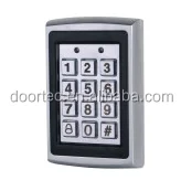 Doortec AK04 stainless metal access keypad for automatic door access control system