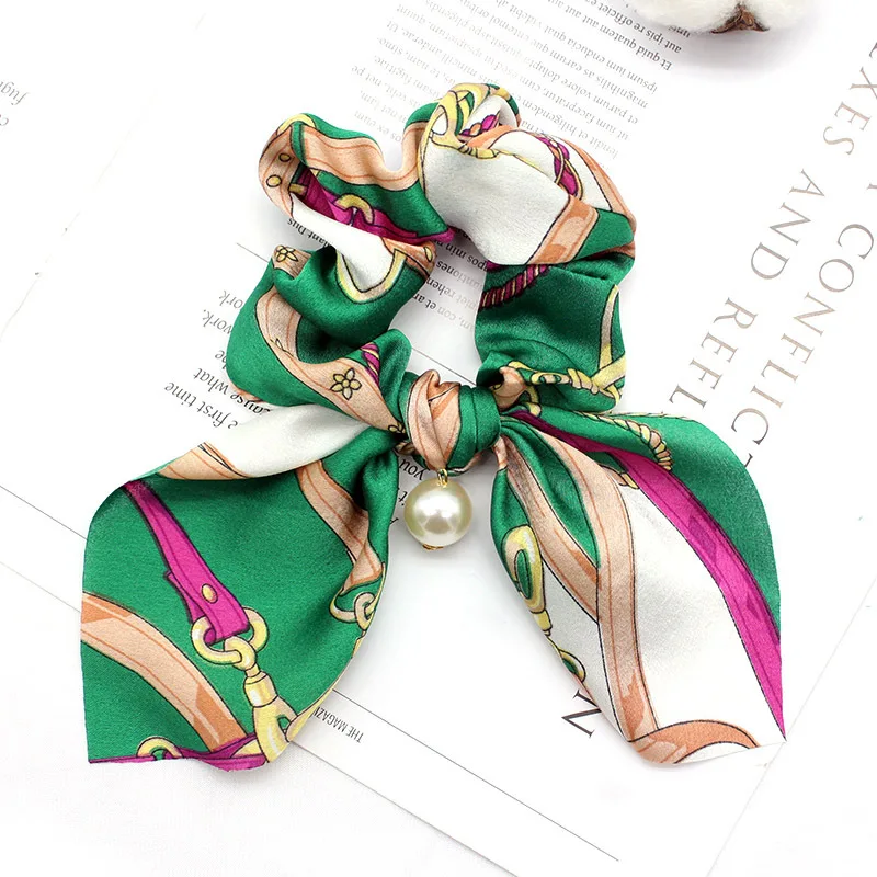 
wholesale Fashion Colorful Elastic Hair Ponytail Scrunchies hair accessories 
