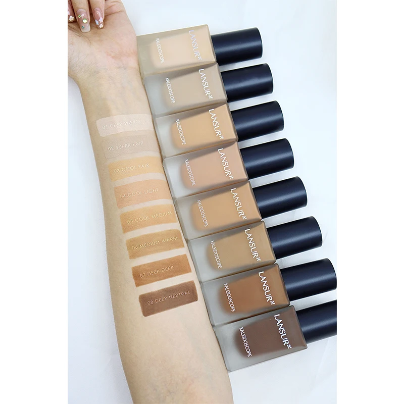 ALOMON Low Moq 8 Colors Liquid Fit Beauty Me Face Primer Private Label Full Coverage Makeup Foundation