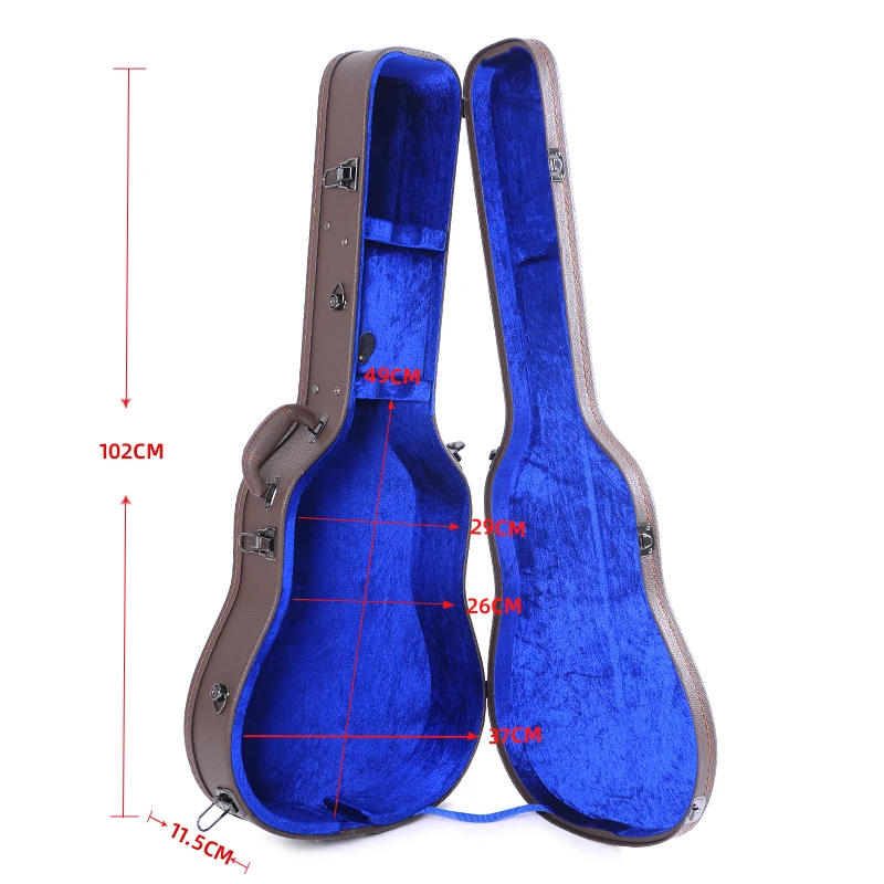 Professional Factory Direct Sale Custom Wooden Acoustic Guitar Hard Case Moisture-proof Premium Case For Classical Guitar