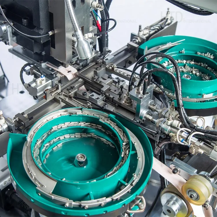 Automatic Nylon Zipper Pin Box Pressing Machine for Open-End Nylon Zipper