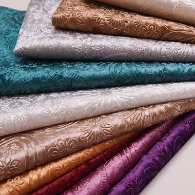cheap price embossed velvet fabric superior sofa upholstery curtain fabric