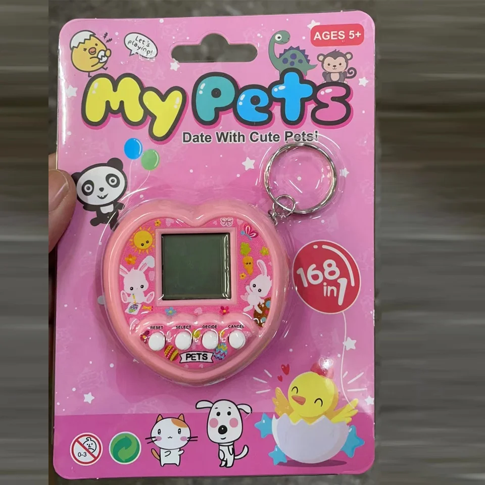 2023 168 in 1 Electronic Handheld Custom Virtual Pet Tamagochis A Color Original Pix on Toy Tamagochi Electronic Pets  Tamagochi