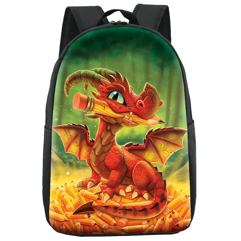 Stylish backpacks for men sublimation printing black dragon backpack bag factory custom backpack school bags