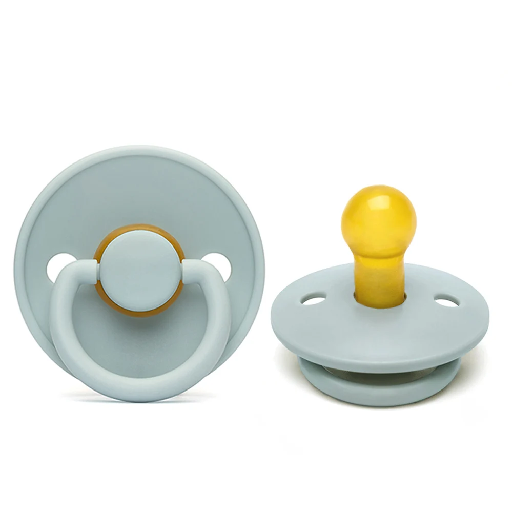 Baby Supplies Baby Set Sensory Toy Round Shape Pacifiers Eco Friendly Infant Teething Rubber Pacifier Dummies for Kids