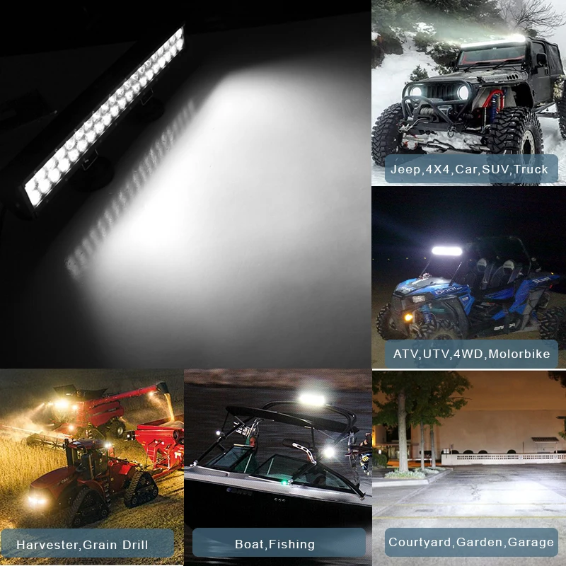 Tuff Plus 12inch 32inc heating lamp led light bars 850nm infrared leds infrared ir led light bar for offroad truck UTV ATV hatch