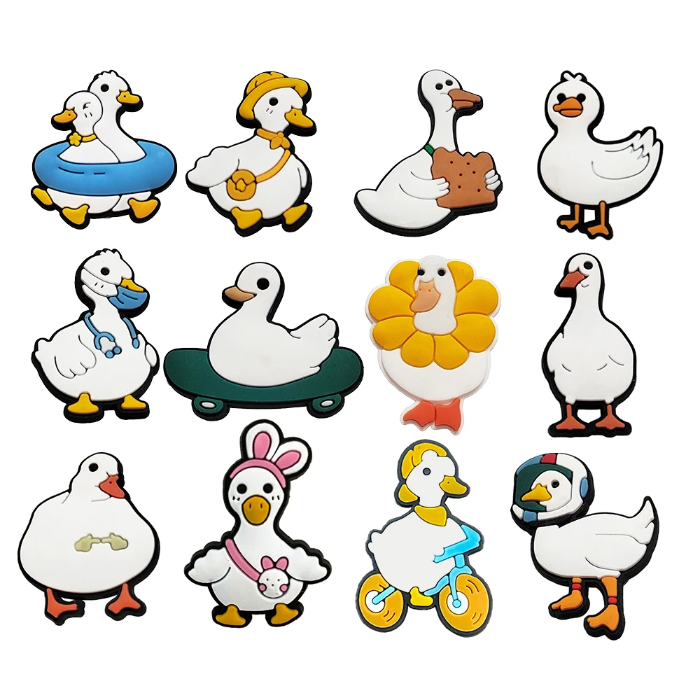 2024 Custom Crocodile charm soft animated cartoon PVC plastic personality shoes cute button style decorative charm