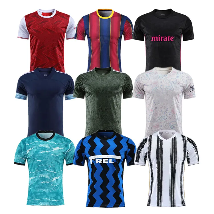 Hot Sale Real Thai Quality Milan Fans City Europe Team Soccer Tshirt Jersey Custom Football Uniform